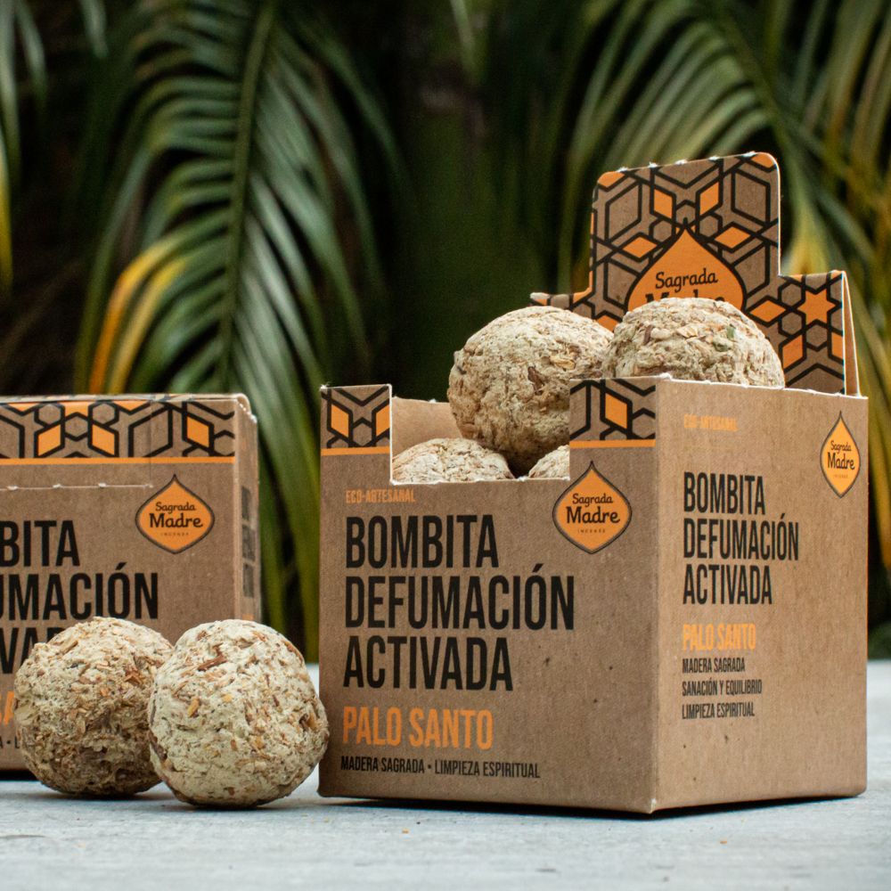 Bombita Defumación Activada Palo Santo X8
