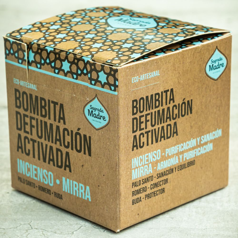 Bombita Defumación Activada Incienso y Mirra X8